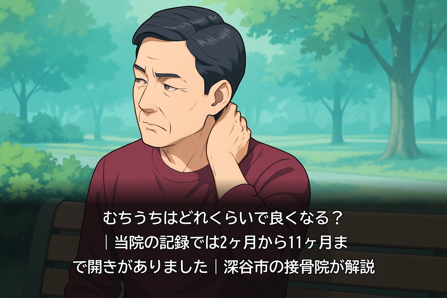 交通事故後のむちうちの治療期間に幅があることを説明する深谷市の接骨院